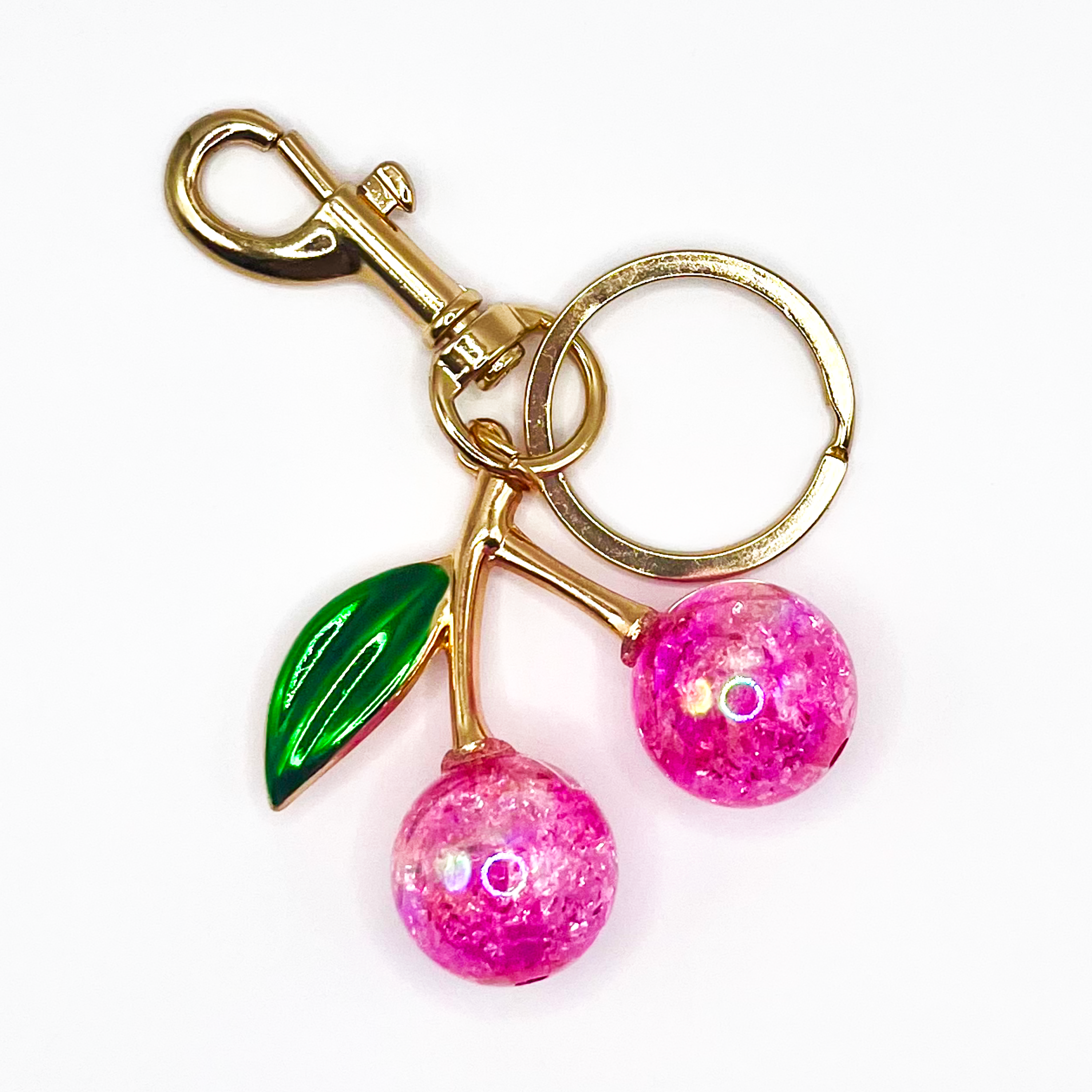 Cherry Drop Keychain