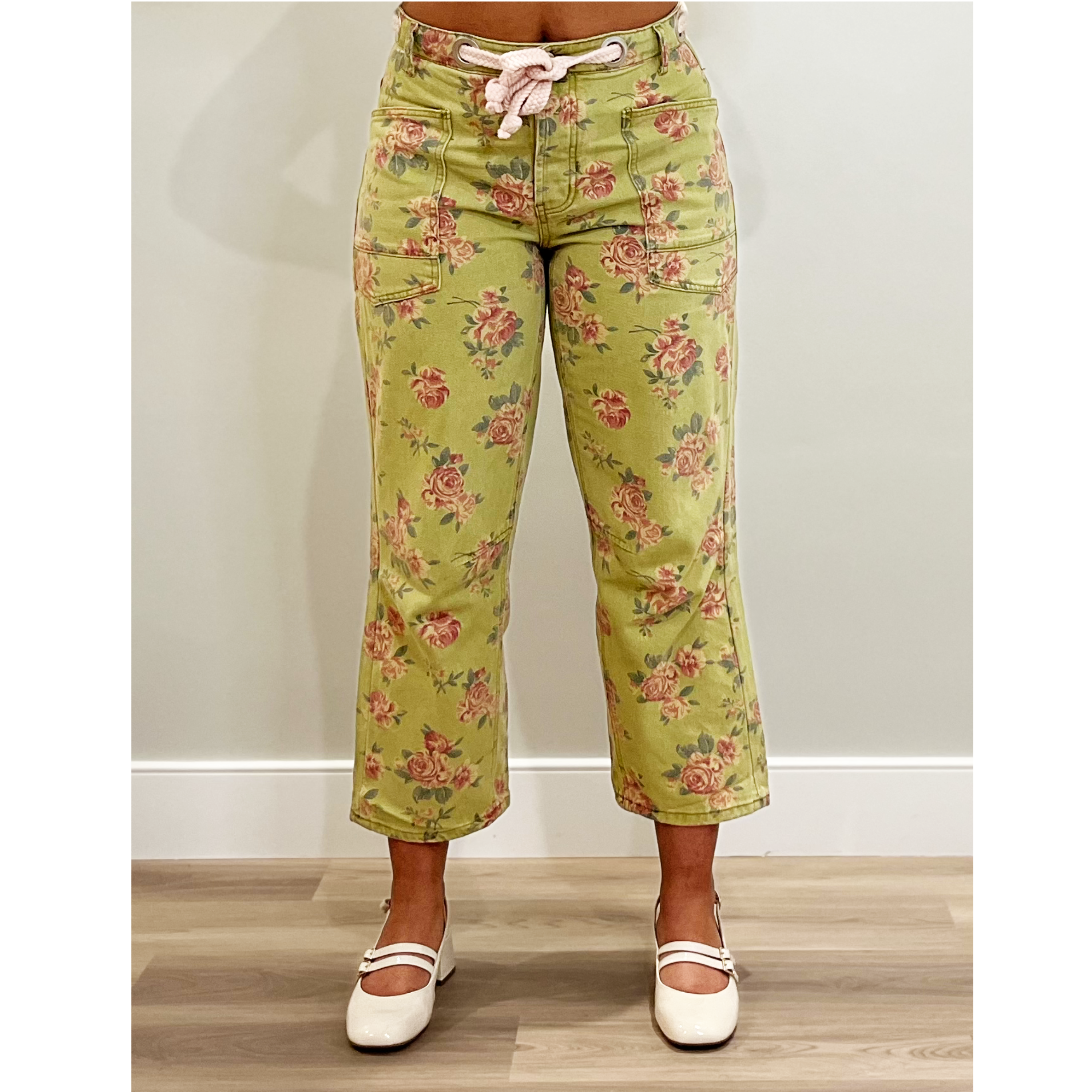 Green Garden Pants